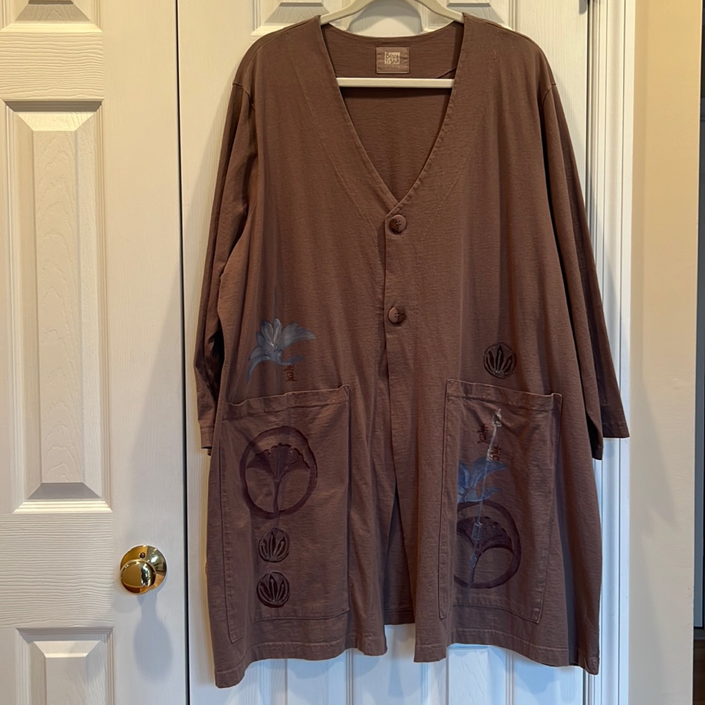 Bluefish Vintage Hand-Painted Cotton Coat